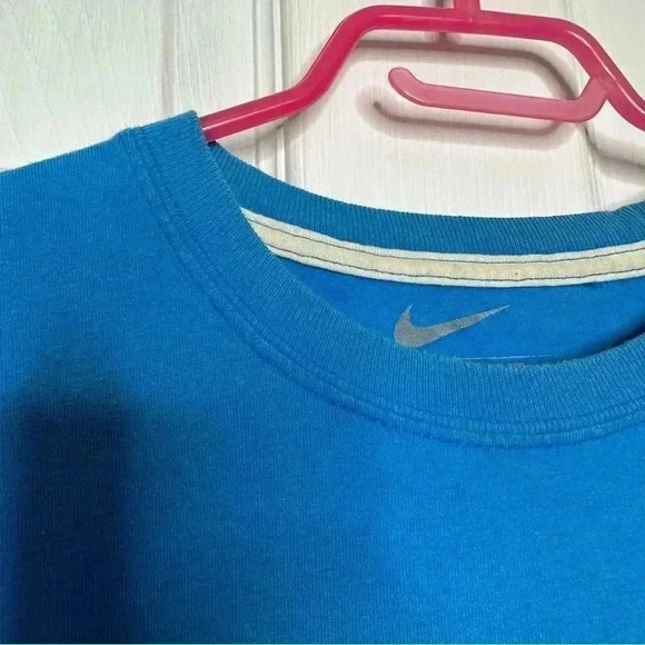 Nike Vintage T-shirt  Blue/White/Yellow Swoosh Size Medium - Picture 2 of 16